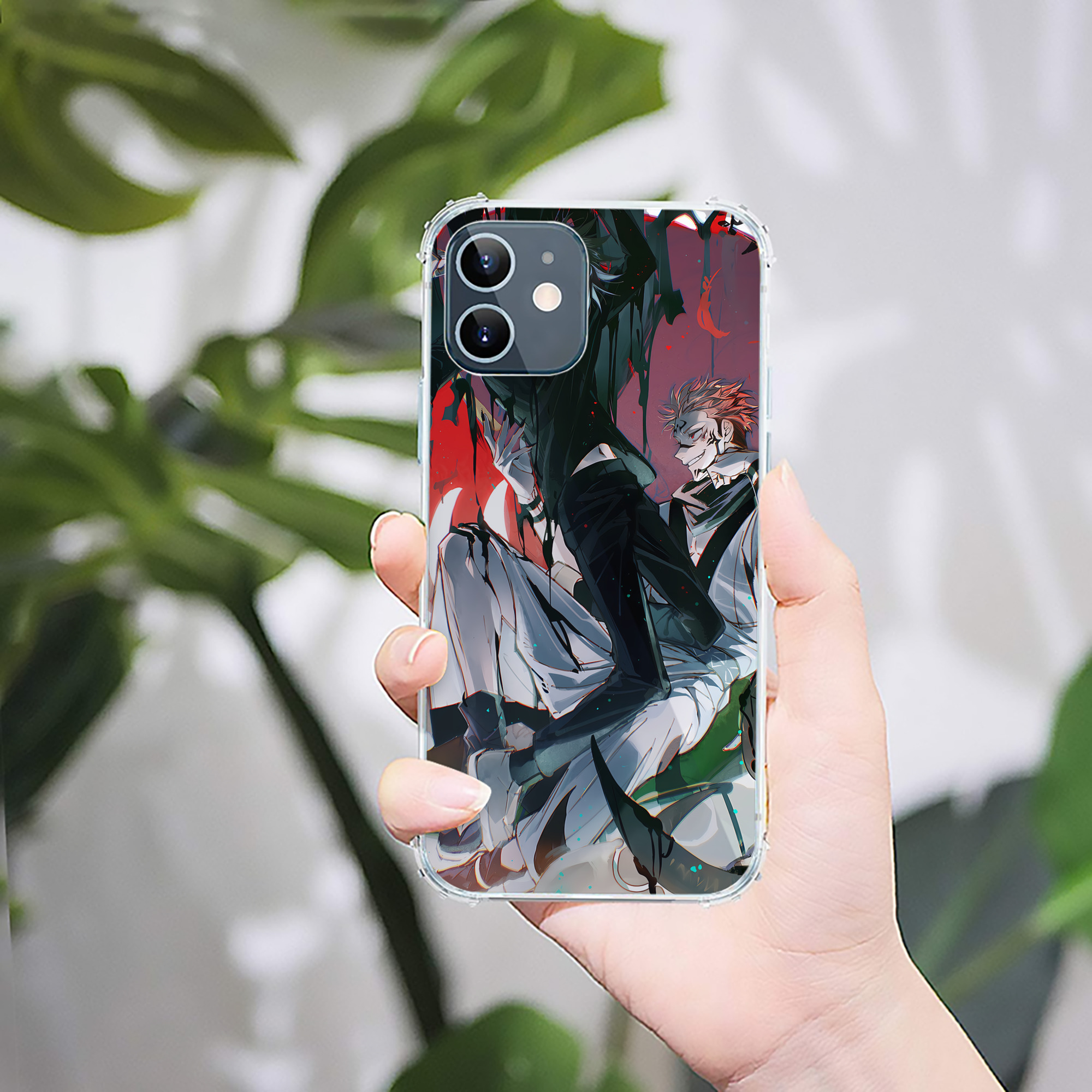 （画像用） 呪術廻戦 Jujutsu Kaisen 【iPhone 12シリーズ対応】透明スマホケース（クリアソフトケース）